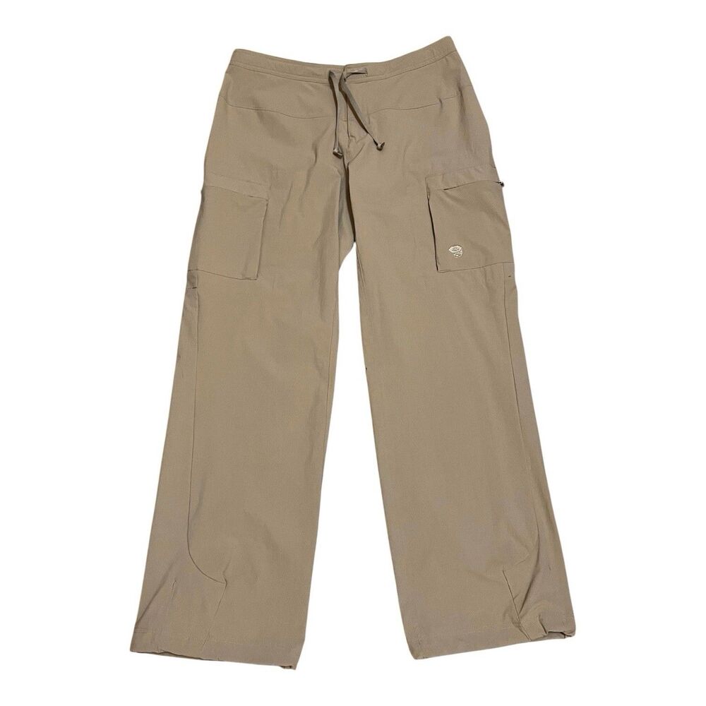 MOUNTAIN HARDWEAR Tan Khaki Cargo Pants Pockets Hiking Outdoor Climbing 6 Short